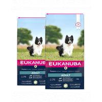 EUKANUBA Adult Small&amp;Medium Breeds Lamb&amp;Rice 24 kg (2 x 12 kg) hrana uscata caini adulti talie mica/medie