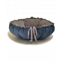 LAUREN DESIGN PREMIUM DAISY Pat pentru caine, albastru si gri 65 cm