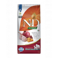 FARMINA N&amp;D Quail Pumpkin &amp; Pomegranate Adult Medium &amp; Maxi Hrana uscata caini talie medie si mare 12 kg