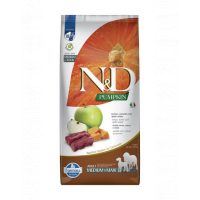 FARMINA N&amp;D Venison Pumpkin &amp; Apple Adult Medium &amp; Maxi hrana uscata caini talie medie si mare 12 kg