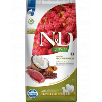 FARMINA N&amp;D Quinoa Skin&amp;Coat Duck&amp;Coconut Adult 7 kg Hrana uscata caini, cu rata, quinoa si cocos