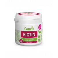 CANVIT Biotin For Dogs Supliment pentru caini, pentru piele, blana si gheare 100g