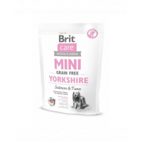 BRIT Care Grain Free Mini Yorkshire hrana uscata caini adulti talie mica, somon si ton 400 g