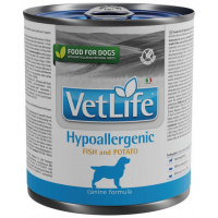 FARMINA VetLife Canine Hypoallergenic Fish &amp; Potato Hrana umeda pentru caini, cu peste si cartofi 300 g