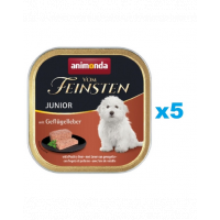 ANIMONDA Vom Feinsten Puppy Hrana umeda cu ficat de pui pentru cainii junior 5 x 150 g