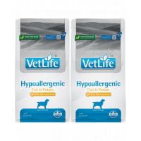 FARMINA Vet Life Hypoallergenic Fish &amp; Potato 2 x 2 kg hrana caini cu alergii