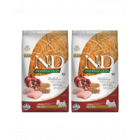 FARMINA N&amp;D Ancestral Grain Dog Chicken, Spelt, Oats and Pomegranate Senior Mini 2 x 2.5 kg hrana caini senior talie mica, cu pui si ovaz