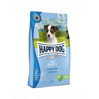 HAPPY DOG Sensible Mini Puppy 4kg Hrana uscata pentru catei talie mica, cu miel si orez