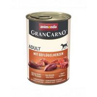 ANIMONDA GranCarno Adult with Poultry hearts 400 g hrana caini adulti, inimi de pasare