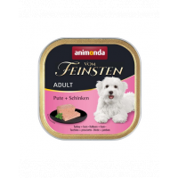 ANIMONDA Vom Feinsten Adult Turkey&amp;Ham 150 g hrana pate caini adulti, curcan si sunca