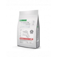 NATURES PROTECTION Superior Care White Dogs Grain Free Salmon Starter All Breeds 1,5 kg hrana cu somon, pentru catei cu blana alba