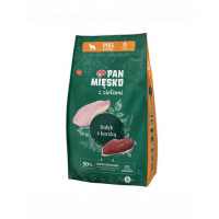 PAN MIĘSKO hrana caine talie medie M 9 kg ierburi aromatice, curcan si rata