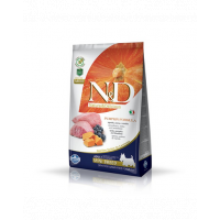 FARMINA N&amp;D Pumpkin Lamb&amp;Blueberry Adult Mini 14 kg (2 x 7 kg) hrana caini talie mica, miel, dovleac si afine
