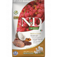 N&amp;D Dog Quinoa Skin &amp; Coat Quail 2.5 kg hrana uscata caini, cu prepelita