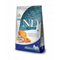 FARMINA N&amp;D Ocean Dog Adult codfish, pumpkin, orange mini 14 kg (2 x 7 kg) hrana caini adulti talie mica, cod, dovleac si portocale