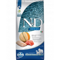 FARMINA N&amp;D Ocean Dog Adult Medium &amp; Maxi somon, cod si pepene galben, 12 kg