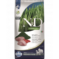 FARMINA N&amp;D Spirulina Adult Medium&amp;Maxi Lamb &amp; Wolfberry 7 kg Sac hrana caine talie medie si mare, cu miel si spirulina