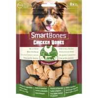 SmartBones Recompense pentru caini, cu pui si legume, mini, 8 buc.