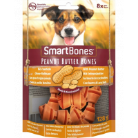 SmartBones Recompense pentru caini, cu unt de arahide si pui, mini, 8 buc.