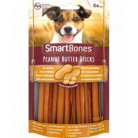 SmartBones Batoane cu unt de arahide pentru caini, 5 buc.