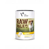 VETEXPERT RAW PALEO Puppy cu carne de curcan 400 g