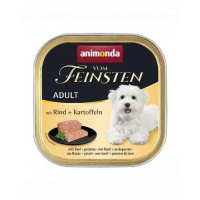 ANIMONDA Vom Feinsten Menue Hrana umeda cu vita si cartofi pentru caini adulti 150 gr
