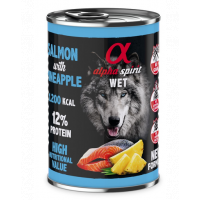 ALPHA SPIRIT Salmon with pineapple hrana caini cu somon si ananas 400 g