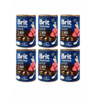 BRIT Premium by Nature Beef and tripes 6x400 g vita si maruntaie, hrana umeda caini