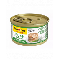 GIMDOG Pure Delight Chicken&amp;Lamb 85 g pui si miel hrana caini adulti rasa mica
