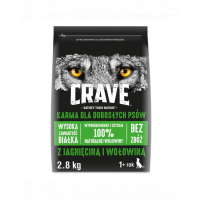CRAVE Hrana uscata fara cereale cu miel si carne de vita pentru cainii adulti 3 x 2,8 kg