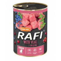 DOLINA NOTECI RAFI Junior hrană umedă pentru cățeluși, cu vițel 400 g