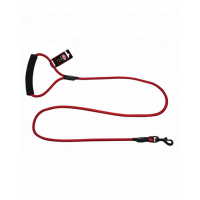 PET NOVA Lesa caine talie mica, cu maner 120 cm / 0,8 cm rosu