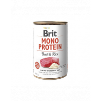 BRIT Mono Protein Beef &amp; Rice 400 g Hrana monoproteica pentru caini, cu vita si orez