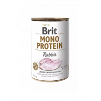 BRIT Mono Protein Rabbit 400 g Conserve hrana caini, cu iepure