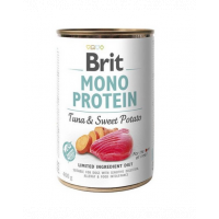 BRIT Mono Protein Tuna &amp; Sweet Potato 400 g Conserva de hrana pentru caine, cu ton si cartofi dulci