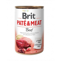 BRIT Pate&amp;Meat beef 400 g Hrana umeda caini, pateu cu vita