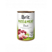 BRIT Pate&amp;Meat duck 400 g Hrana umeda caine, pateu rata
