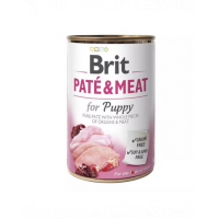 BRIT Pate&amp;Meat puppy 400 g Conserva pentru catei, pateu cu pasare