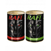 DOLINA NOTECI Rafi Classic Conserve pentru caini, cu vita si vanat 12x800g
