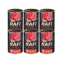 DOLINA NOTECI RAFI Beef conserva cu vita, hrana caini 6x400 g