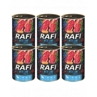 DOLINA NOTECI RAFI Hrana umeda pentru vaine, cu miel 6x800 g
