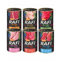 DOLINA NOTECI RAFI Mancare umeda pentru caini adulti, mix arome 24x400 g