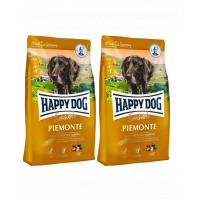 HAPPY DOG Supreme Piemonte 8 kg (2 x 4 kg) rata, castane si peste hrana caine