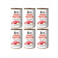 BRIT Mono Protein Beef &amp; Rice 6x400 g vita si orez, hrana caini monoproteina