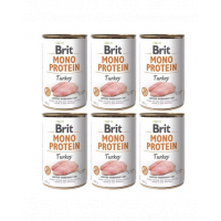 BRIT Mono Protein Turkey 6x400 g hrana monoproteica din curcan