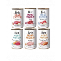 BRIT Mono Protein Mix arome 6x400 g alimente monoproteice pentru caini