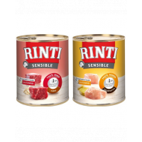 RINTI Sensible vita si orez 6x800 g + pui si cartof 6x800 g hrana caine