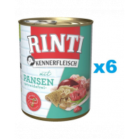 RINTI Kennerfleisch Rumen conserva hrana caine adult 6x800 g cu rumen