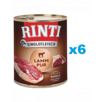 RINTI Singlefleisch Lamb Pure monoproteina miel 6x800 g pentru caini