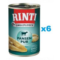 RINTI Singlefleisch Rumen Pure 6x400 g monoproteina rumen, pentru caini